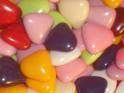 Drag�es mini-coeur chocolat 