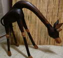 girafe en bois