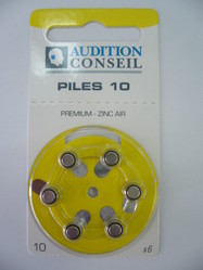 PILES AUDITIVES 10 AUDITION CONSEIL