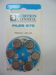 PILES AUDITIVES 675 AUDITION CONSEIL 