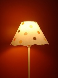abat-jour CONIQUE FESTONNE (� partir de 40 euros)